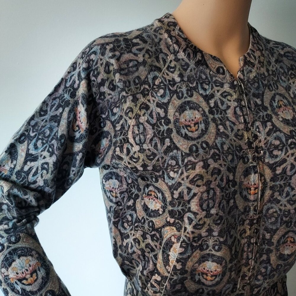 Burning Torch Women's Long Sleeve 100% Cashmere Cardigan, New, Size S